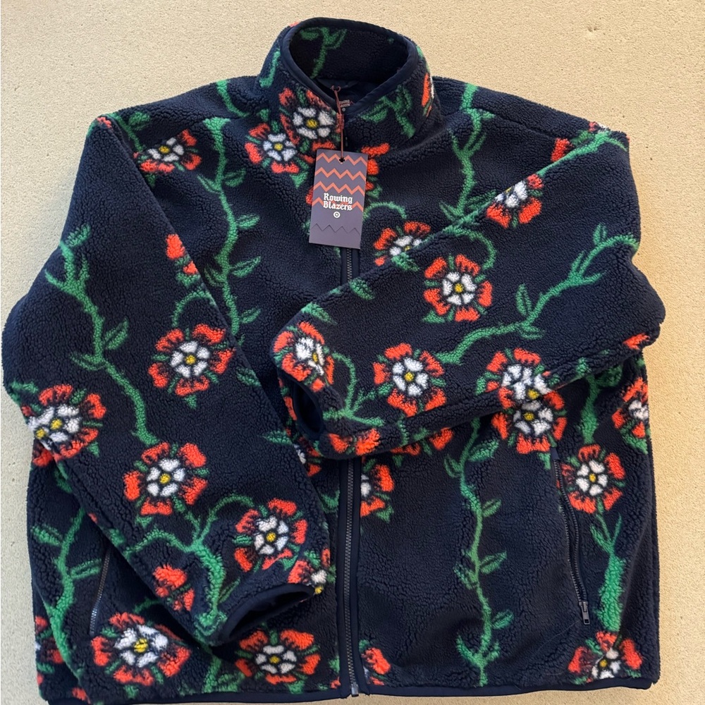 Rowing Blazers x Target rose zip up fleece - XL NWT